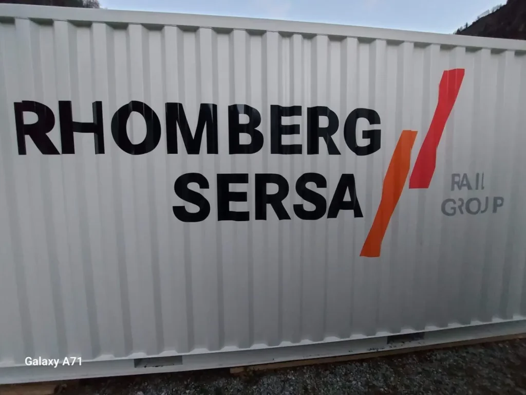 Decorazione container Rhomberg Sersa